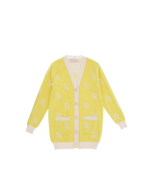 Cardigan, bambina, logato. ELISABETTA FRANCHI | EFMA144 C FL040D521